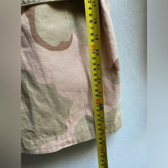 Anthropologie Lida Utility Camo Fringe Jacket Sz  XS - Picture 14 of 14